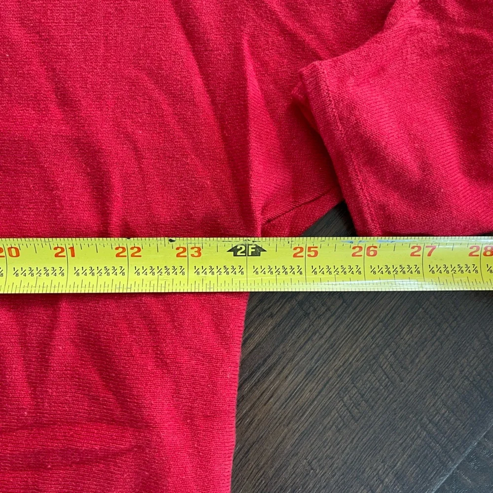MICHAEL KORS Vibrant Red Crewneck Oversized Lightweight Sweater‎ Contemporary XL